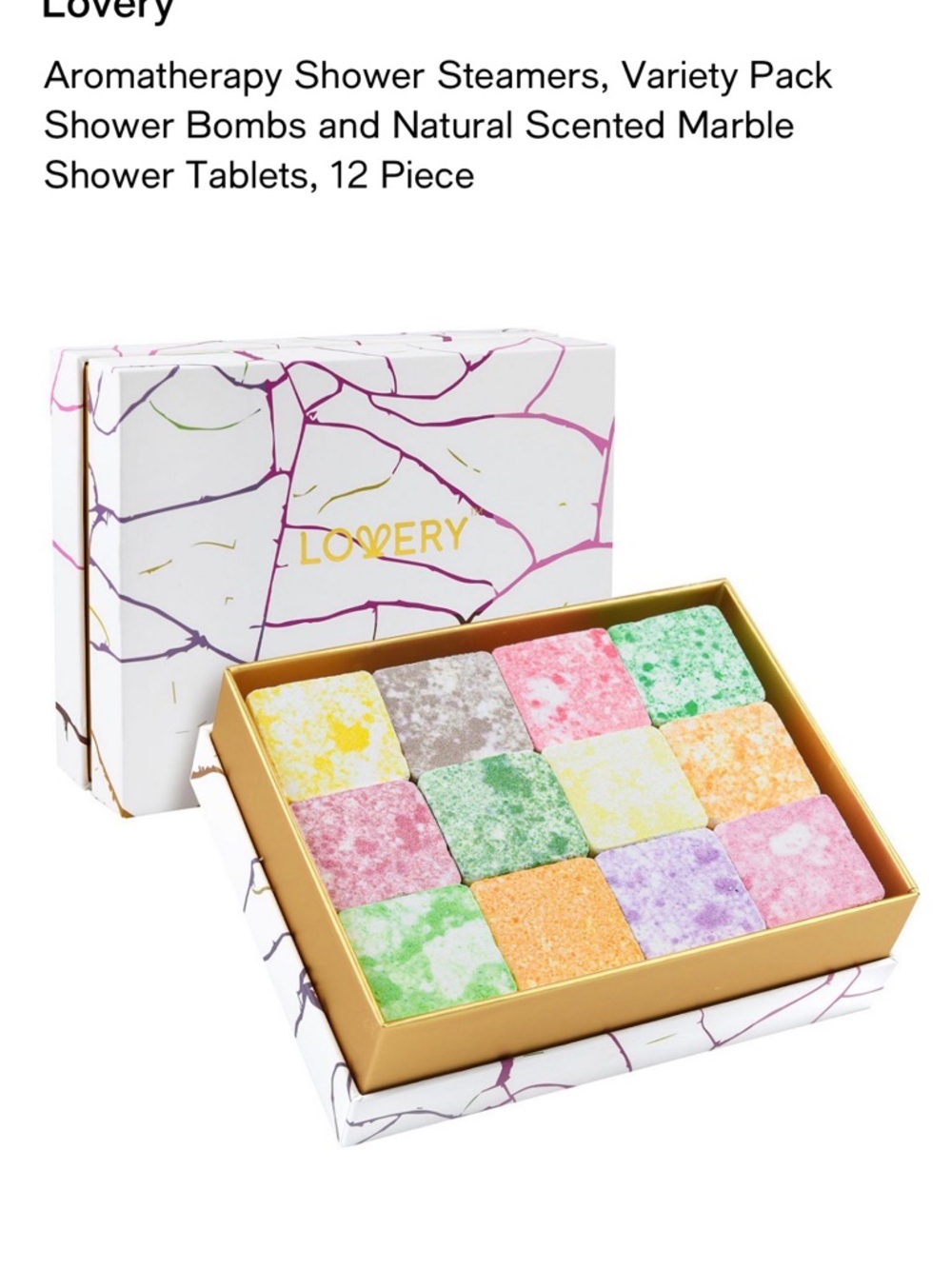 Lovery Aromatherapy Shower Steamers - Assorted Marble Variety